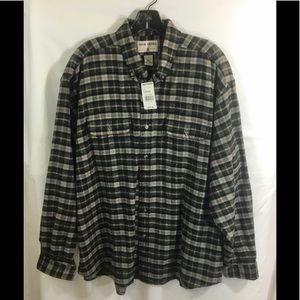 High Sierra Black & Green Sea Spray Button Up Flannel